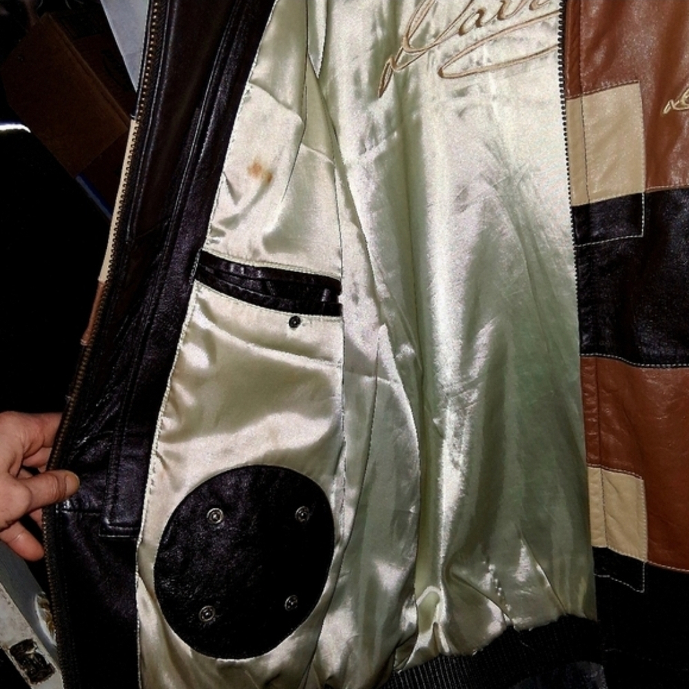 Davoucci Calfskin Leather Jacket & Custom  Timberland Boots Set New  2xL & 12 - Picture 7 of 16